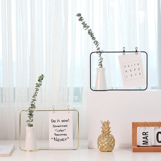 Message photo frame with small vase Take Me Home 
